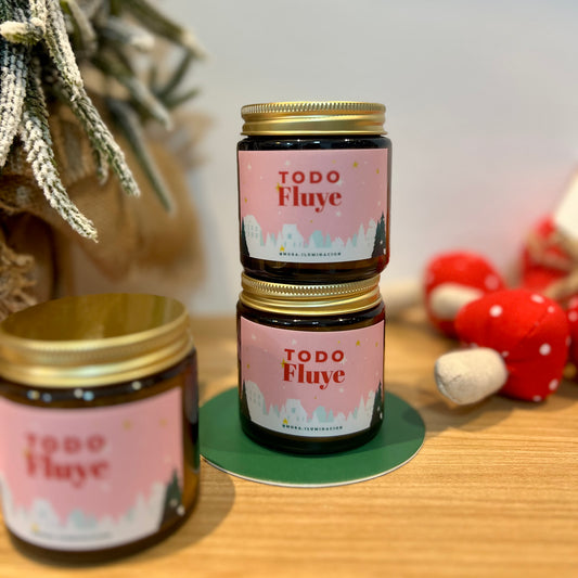 Velas ámbar navidad